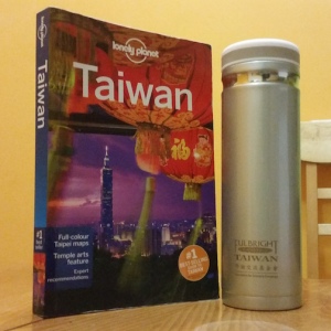 My trusty guidebook and a nice gift from Fulbright Taiwan